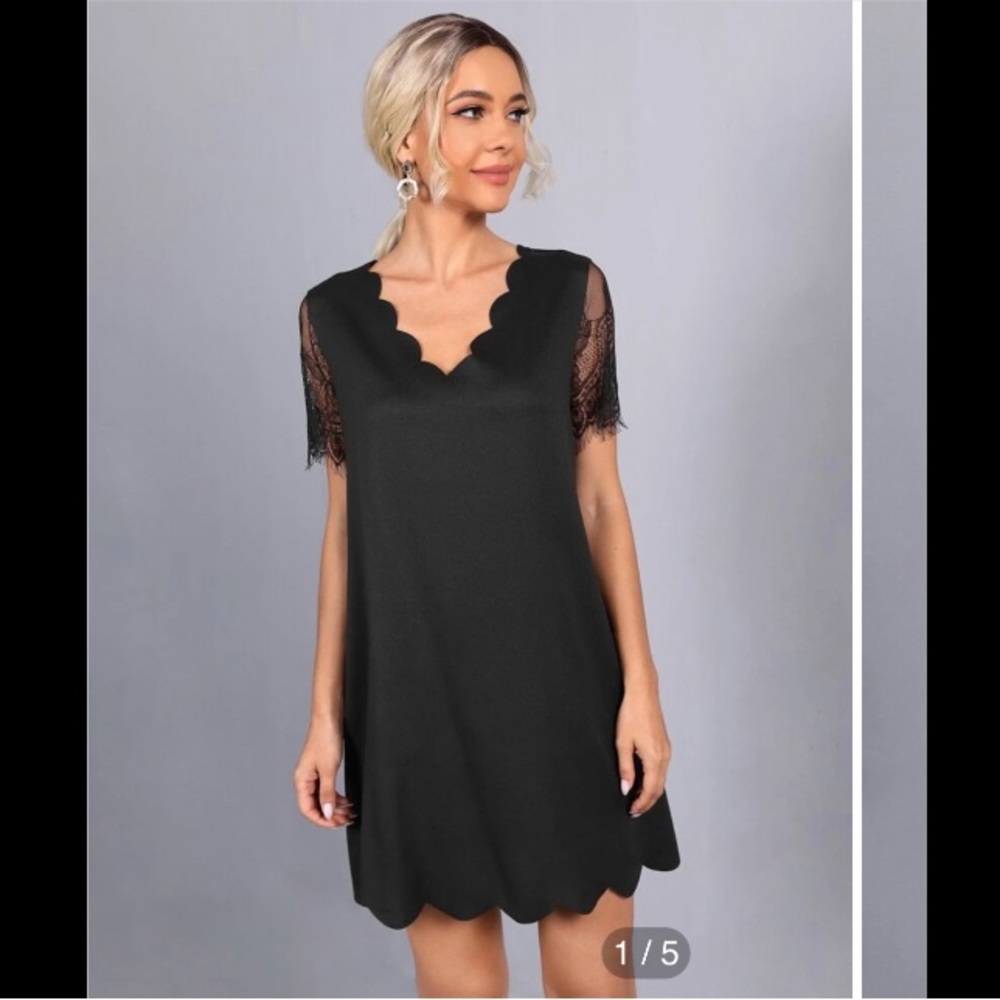 Black lace dress